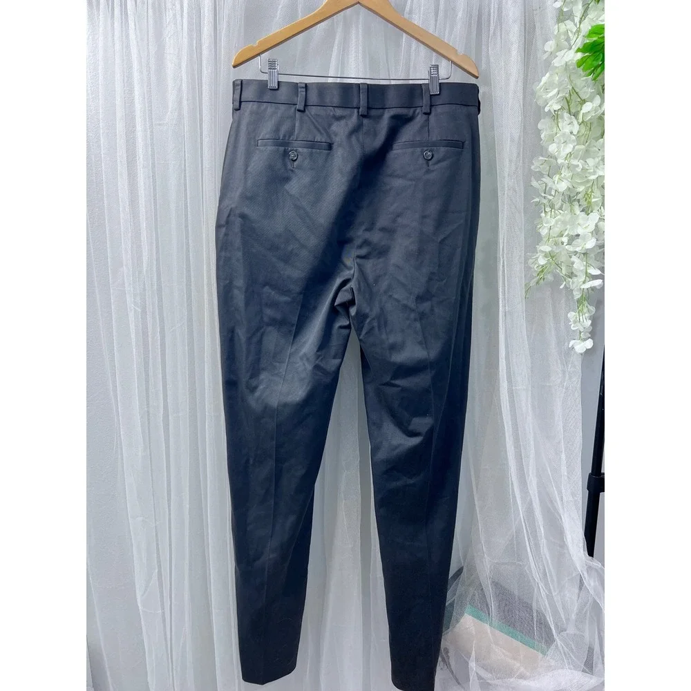 Roundtree & Yorke TravelSmart Mens Grey  Chino Pants 36x36 CoreComfort